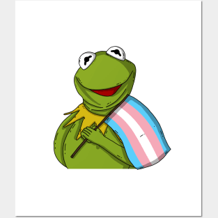 Transgender Pride Kermit Posters and Art